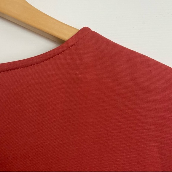 Soft Surroundings Nadia Zipper Tunic Orange Rust Modal Split Back Minimalist XL - Picture 11 of 13